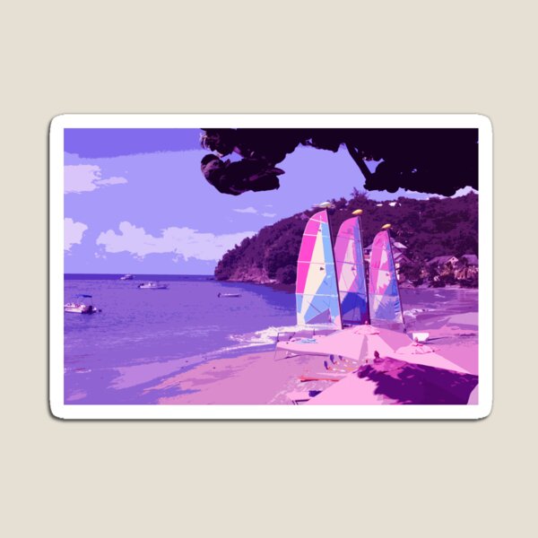 Artikelvorschau, Strand Surfen in der Karibik (blau) entworfen und verkauft von LearsInteriors.
