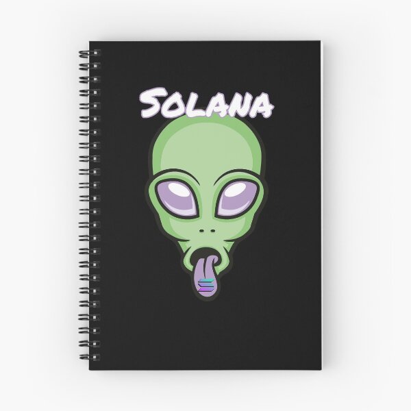 Item preview, Solana SOL Alien Crypto Cryptocurrency UFO Space Moon designed and sold by Bitcoin-Fashion.