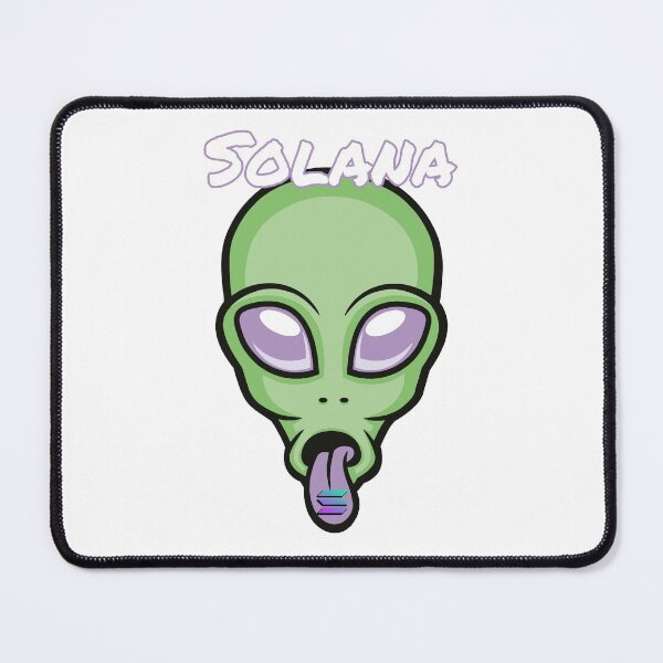 Item preview, Solana SOL Alien Crypto Cryptocurrency UFO Space Moon designed and sold by Bitcoin-Fashion.