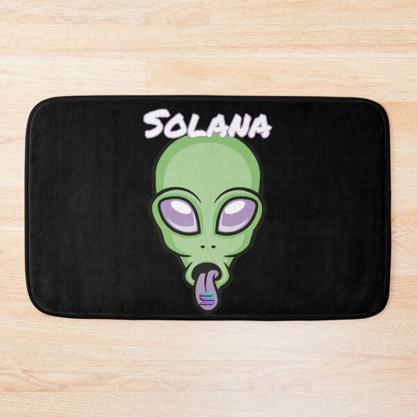 Item preview, Solana SOL Alien Crypto Cryptocurrency UFO Space Moon designed and sold by Bitcoin-Fashion.