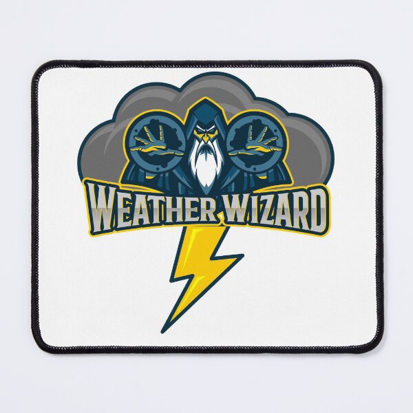 Item preview, "Weather Wizard" funny, simple design. Perfect gift for weather enthusiasts and professionals designed and sold by MihaiER.