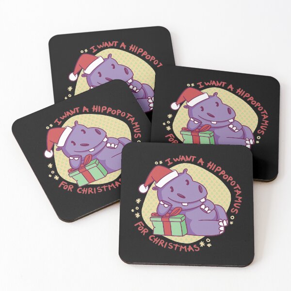 Item preview, I want a hippopotamus for christmas designed and sold by TamGustam.