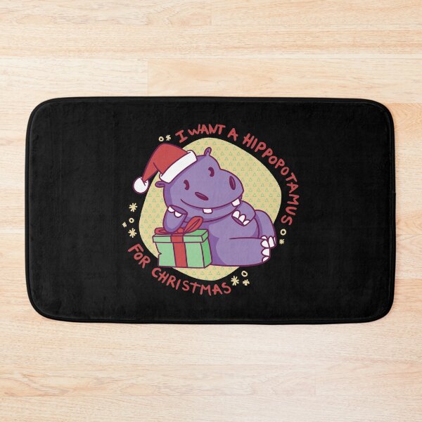 Item preview, I want a hippopotamus for christmas designed and sold by TamGustam.