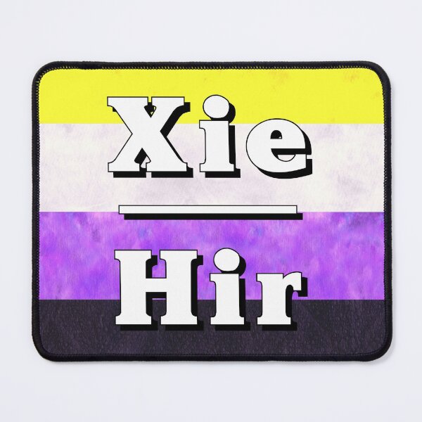 Item preview, Xie-Hir Pronouns: Non-Binary designed and sold by TigerTorreArt.