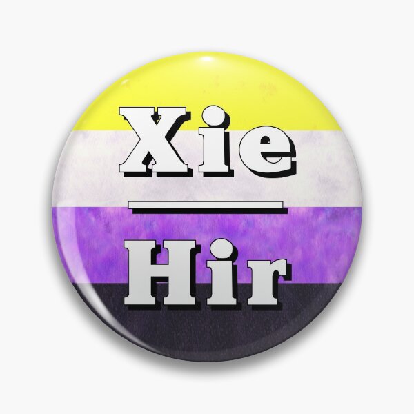 Item preview, Xie-Hir Pronouns: Non-Binary designed and sold by TigerTorreArt.