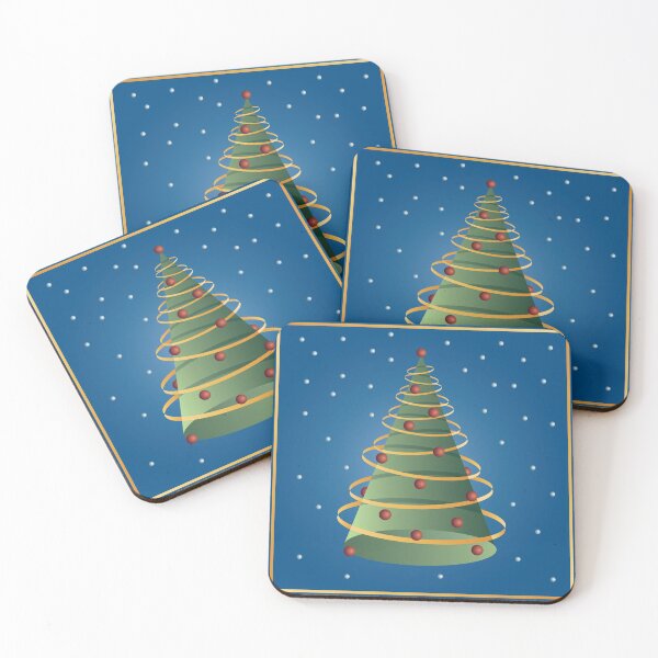 Item preview, Cosmic Retro Christmas Tree in Space on a Starry Night designed and sold by jeff-jones.