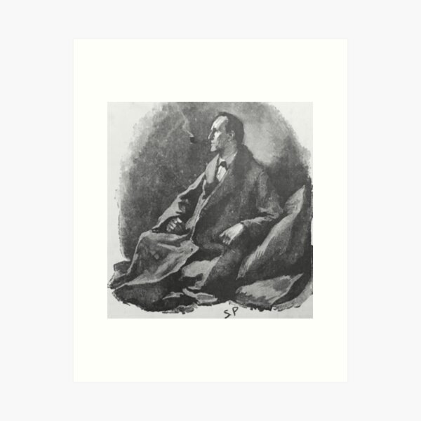 Item preview, Sherlock Holmes smoking designed and sold by HughBoone.
