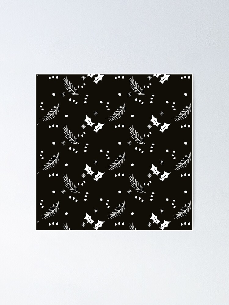 Black And White Christmas 2022 Black White Christmas Tree Ideas 2022" Poster By Ross-Sergey | Redbubble