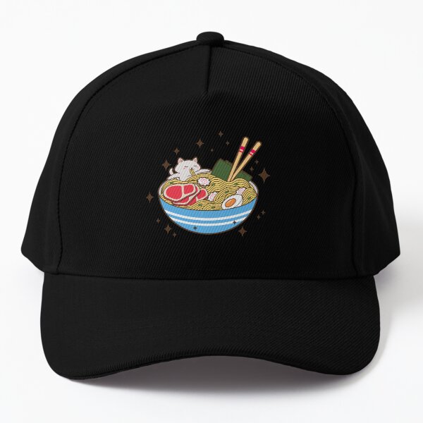 kawaii cute anime shiba inu dog otaku japanese ramen noodles Baseball Cap