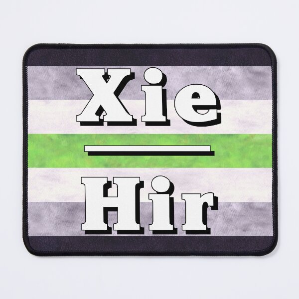 Item preview, Xie-Hir Pronouns: Agender designed and sold by TigerTorreArt.