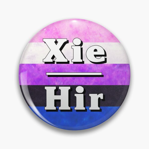 Item preview, Xie-Hir Pronouns: Genderfluid designed and sold by TigerTorreArt.