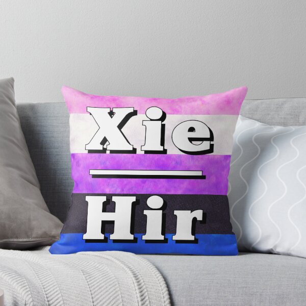 Item preview, Xie-Hir Pronouns: Genderfluid designed and sold by TigerTorreArt.