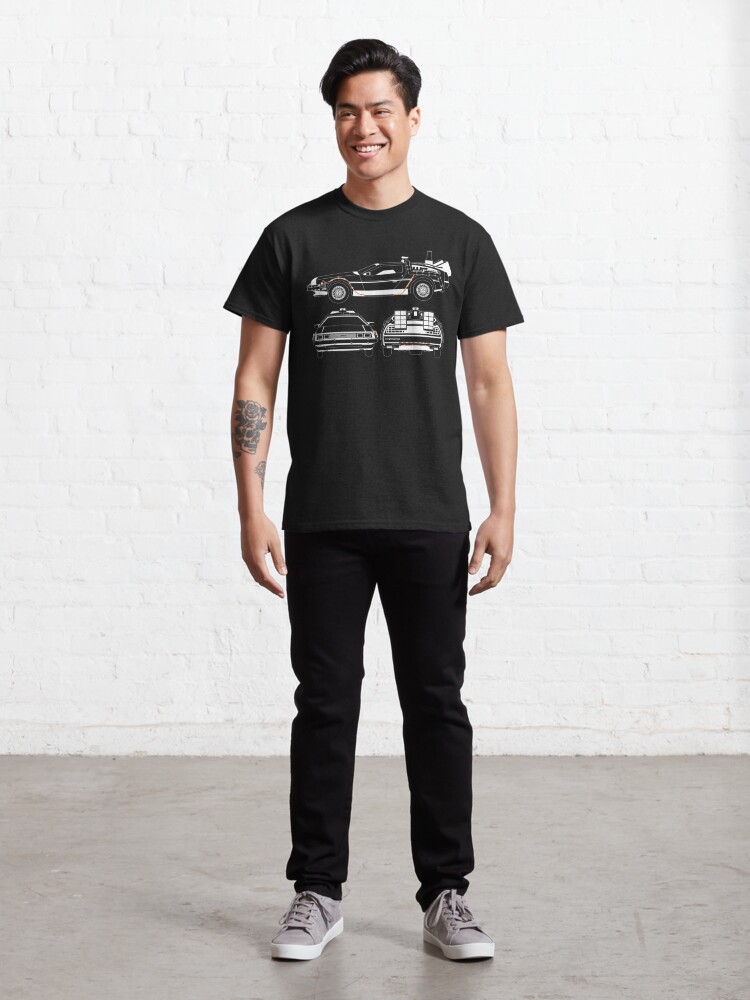 man delorean shirt