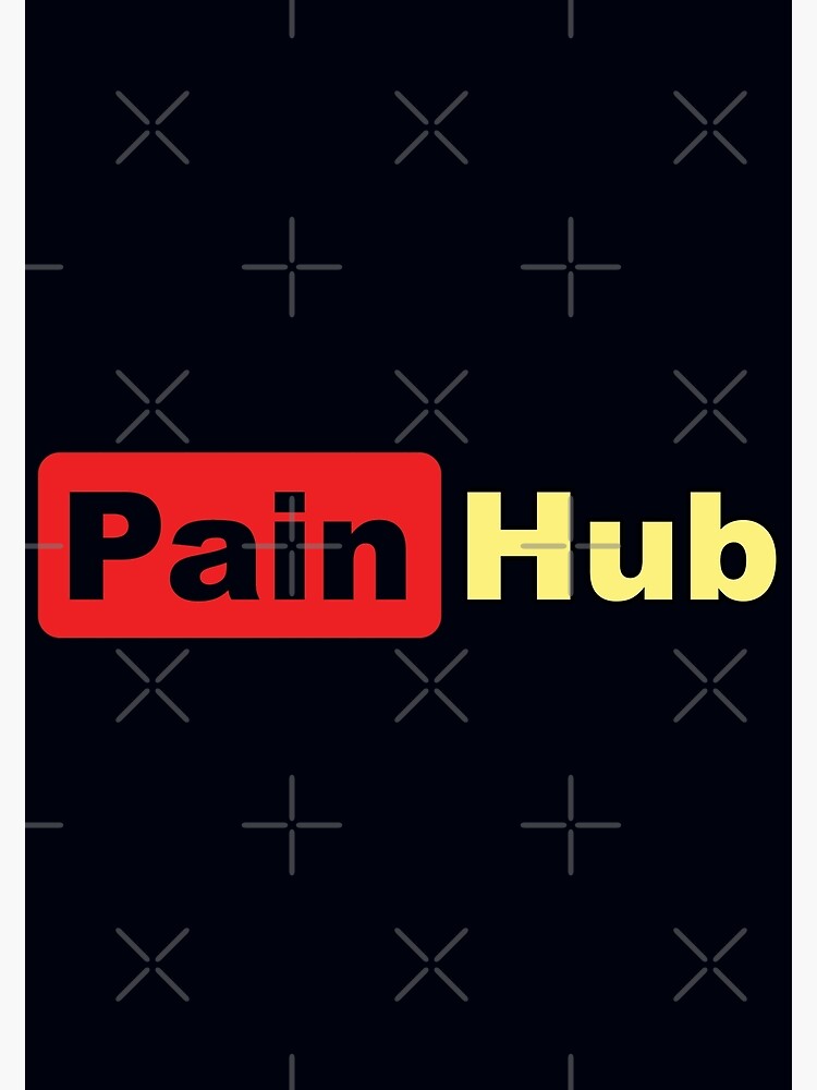 Lámina metálica «Pain Hub Una frase clave en línea que denota dolor