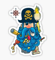 Pirate Portrait Sticker