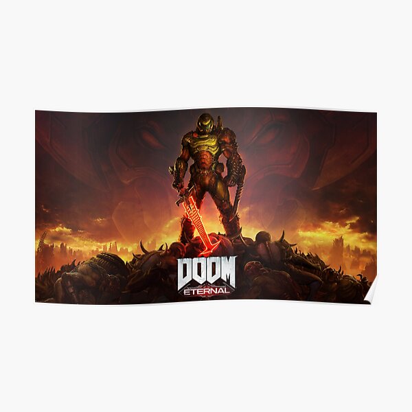 Doom Eternal 2020 & Doom 2016 Posters Video GameA5 A4 A3 