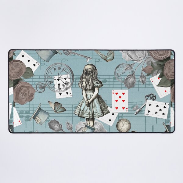 Artikel-Vorschau von Alice im Wunderland Collage - Vintage Blue, designt und verkauft von maryedenoa.