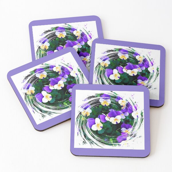 Item preview,  Pansies flowers Classic Purple mini Pansies flowers by Iritof designed and sold by iritof.
