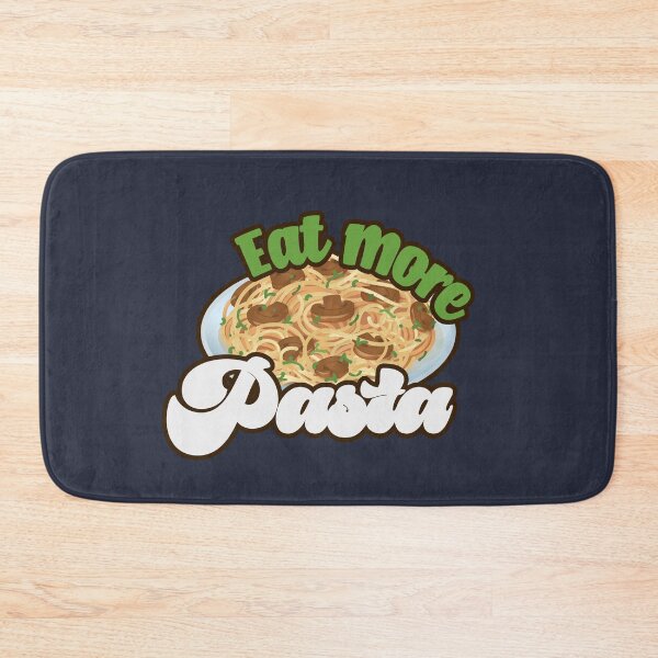 Item preview, Eat More Pasta - Green, White And Mushroom Pasta Plate designed and sold by Chubuter.