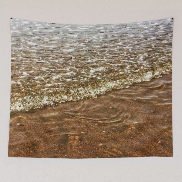 Item preview, Gentle Dark Waves On Sandy Beach designed and sold by SarahJisri.