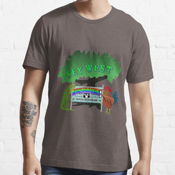 "Key West End of the Rainbow" Tshirt for Sale by SouthbyKeyWest