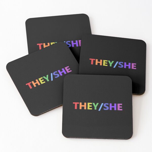 Item preview, They/She Pronouns designed and sold by Spectrum Perspectives.