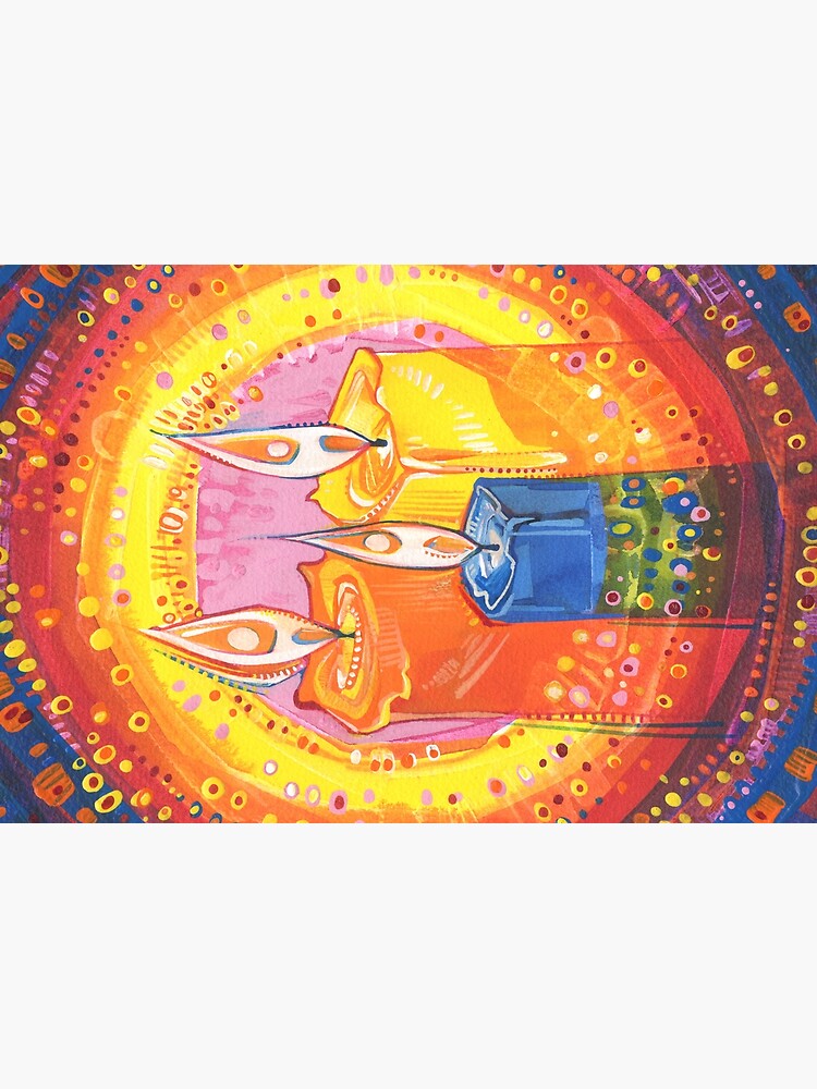 Human Light Candles Painting - 2021 by gwennpaints