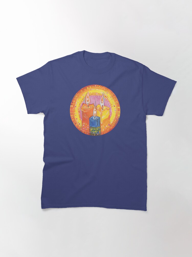 Alternate view of Human Light Candles Painting - 2021 Classic T-Shirt