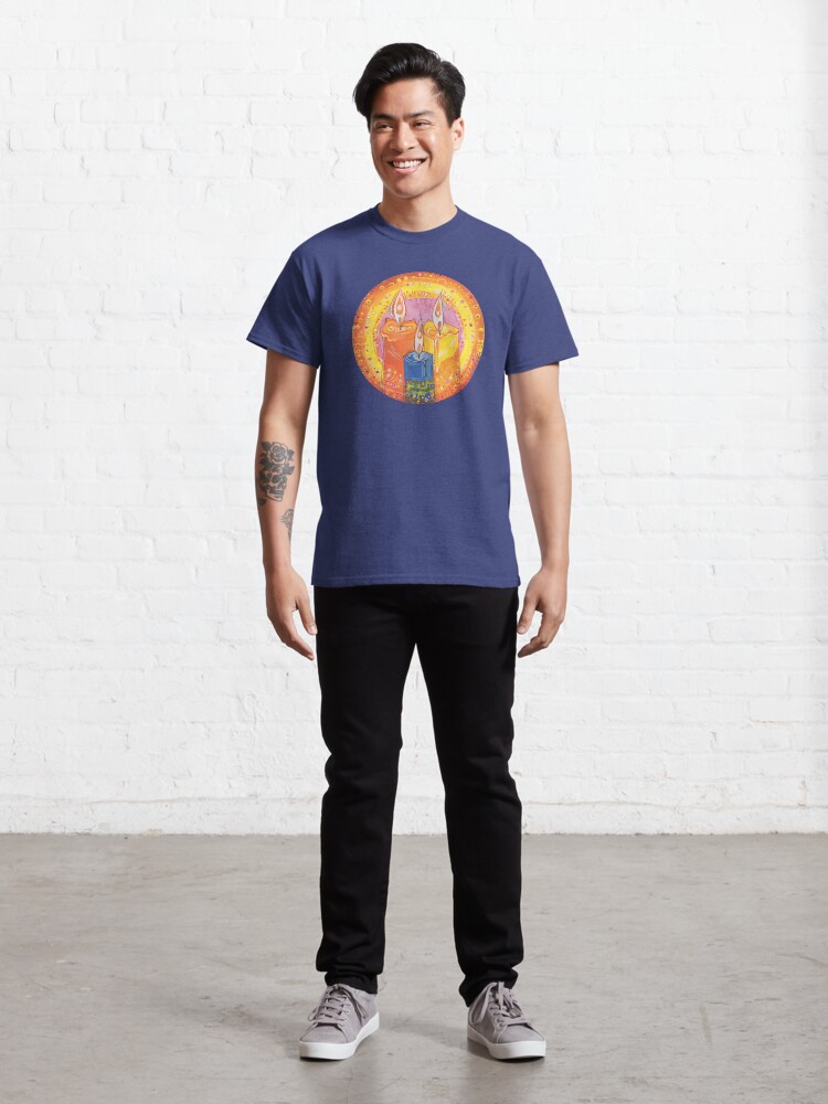 Alternate view of Human Light Candles Painting - 2021 Classic T-Shirt