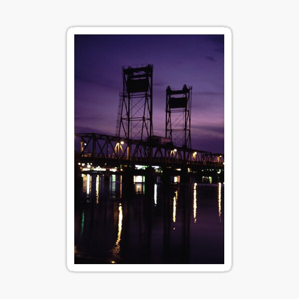 Batemans Bay Purple Sunset Sticker