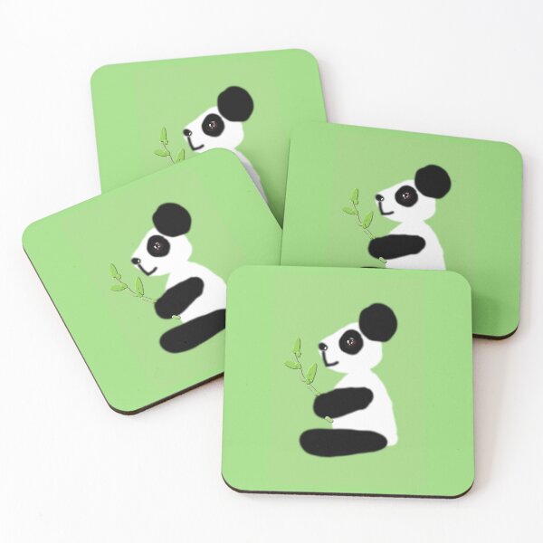 Item preview, Panda sentado con bocadillo de bambú designed and sold by ScarletPanda.