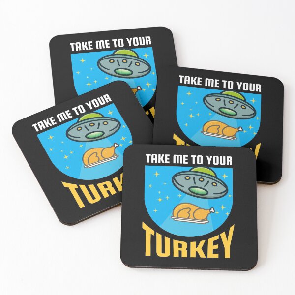 Item preview, Take Me To Your Turkey Alien UFO Abduction designed and sold by Maria Garcia.