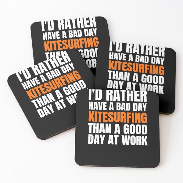Item preview, I'd Rather Have a Bad Day Kitesurfing designed and sold by Crafty-Mornings.