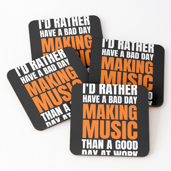 Item preview, I'd Rather Have a Bad Day Making Music designed and sold by Crafty-Mornings.