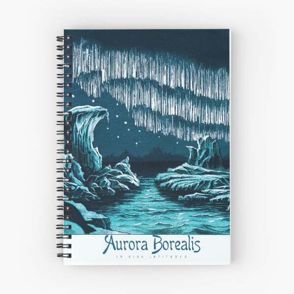 Item preview, Aurora Borealis, an illustration of the beautiful polar lights in the night sky designed and sold by mycloudzdesign.