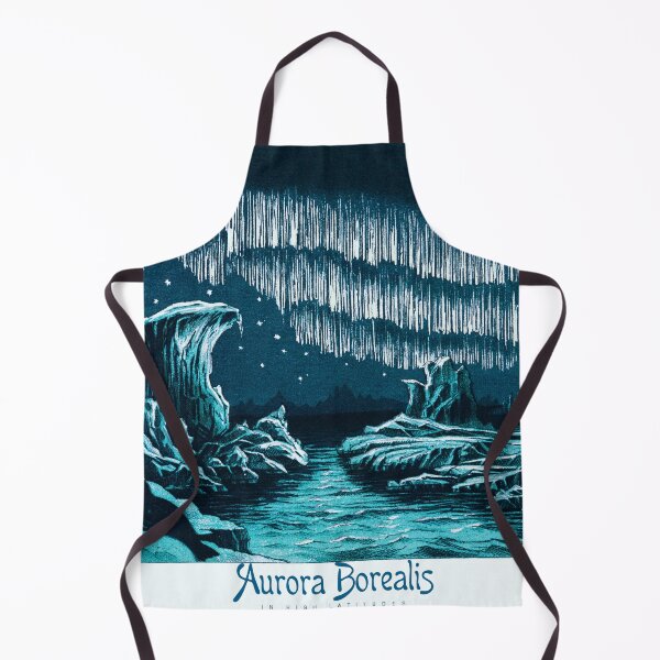 Item preview, Aurora Borealis, an illustration of the beautiful polar lights in the night sky designed and sold by mycloudzdesign.