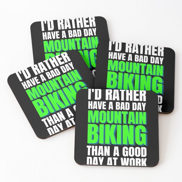 Item preview, I'd Rather Have a Bad Day Mountain Biking designed and sold by Crafty-Mornings.
