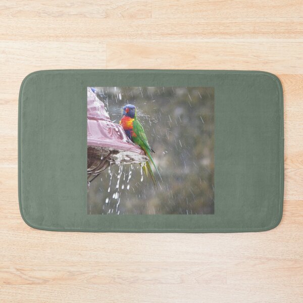 Item preview, Lorikeet Afternoon Shower Time designed and sold by Honey Myrtle Studio.