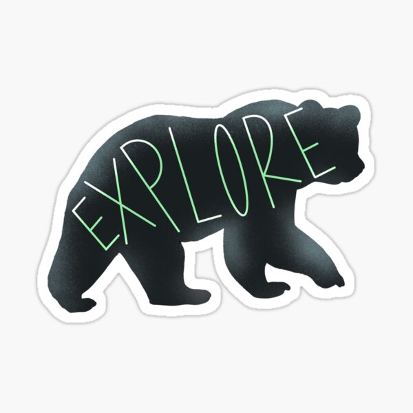 Explore Bear Sticker