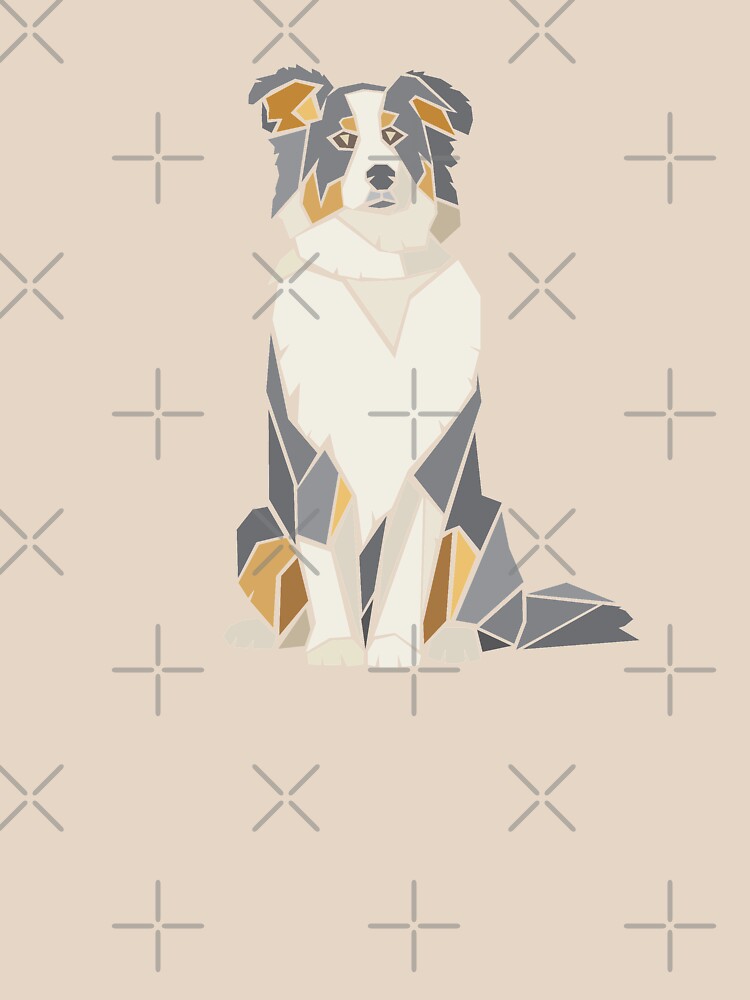 Thumbnail 3 of 3, Fitted T-Shirt, Australian Shepherd designed and sold by petloverswag.