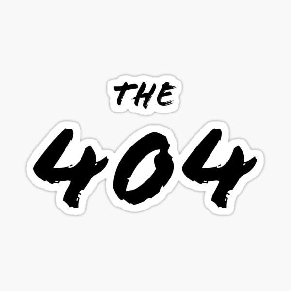 Item preview, Atlanta, Georgia Area Code the 404 in Black Print designed and sold by Lisa Thomas.
