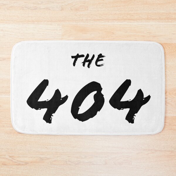 Item preview, Atlanta, Georgia Area Code the 404 in Black Print designed and sold by Lisa Thomas.