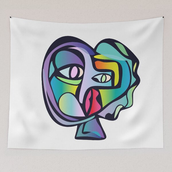 Item preview, Funky Cubism Face designed and sold by liewy.