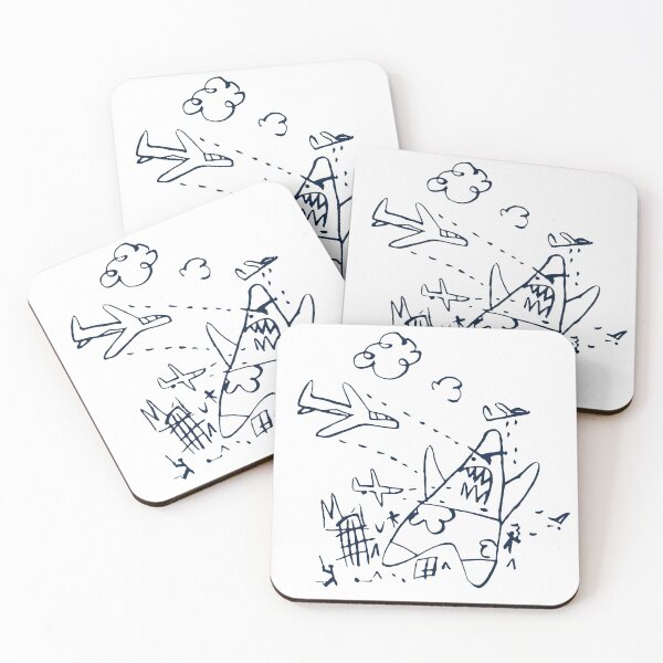 Item preview, Patrick’s sketch of himself fighting airplanes designed and sold by shellysshop.
