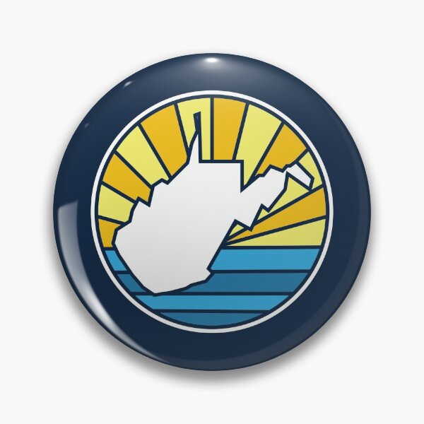 Artikelvorschau, West Virginia Navy Blue State WV Sonnenuntergang und Wasser entworfen und verkauft von toutwearapparel.