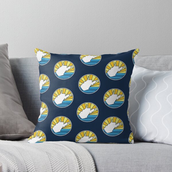 Artikelvorschau, West Virginia Navy Blue State WV Sonnenuntergang und Wasser entworfen und verkauft von toutwearapparel.