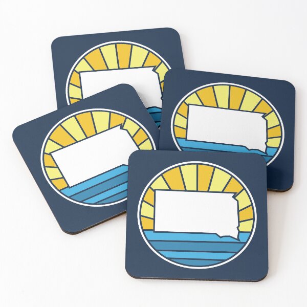 Artikelvorschau, South Dakota Navy Blue State SD Sonnenuntergang und Wasser entworfen und verkauft von toutwearapparel.