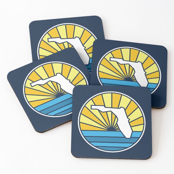 Item preview, Florida Navy Blue State FL Sunset and Water designed and sold by toutwearapparel.