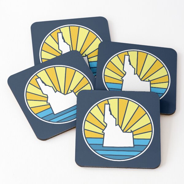 Item preview, Idaho Navy Blue State ID Sunset and Water designed and sold by toutwearapparel.