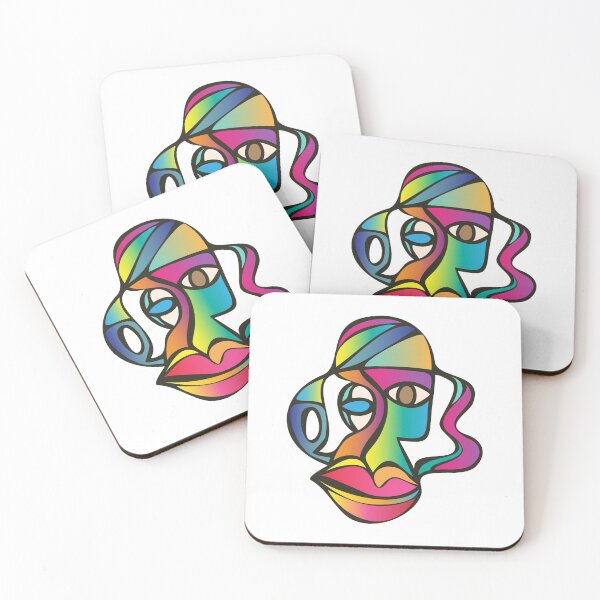 Item preview, Funky Cubism Face designed and sold by liewy.